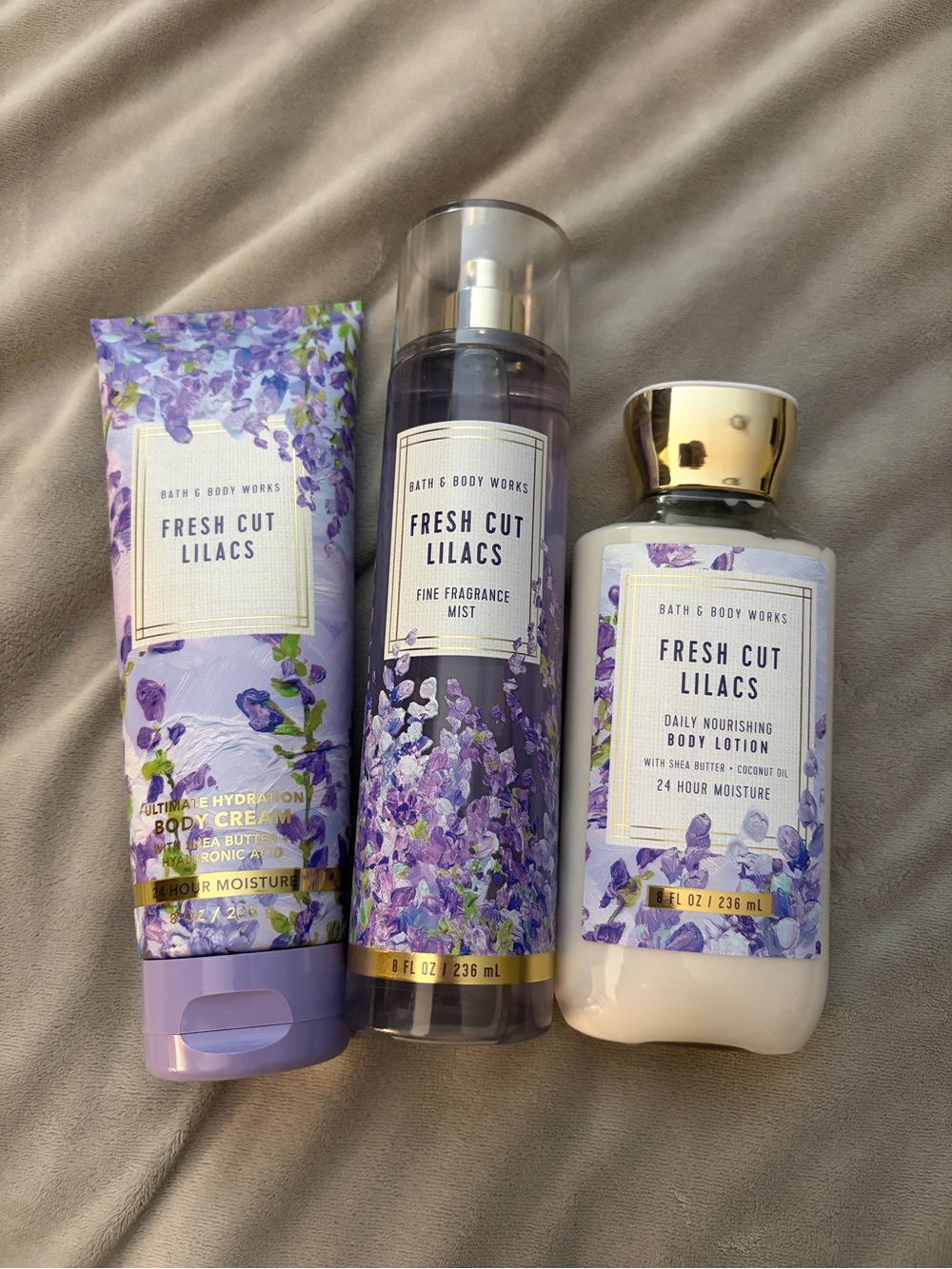Bath & Body Works Fresh Cut Lilacs Trio - Purple